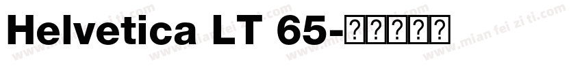 Helvetica LT 65字体转换
